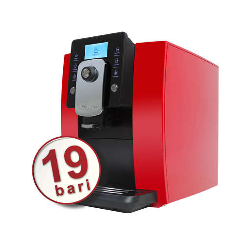 Espressor automat de cafea, 19 bar, sistem profesional de spumare lapte OURSSON AM6244/RD